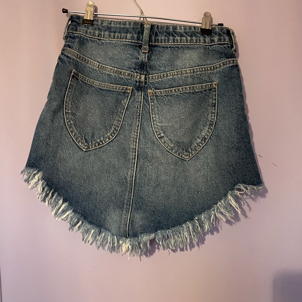 Free People Bailey Denim Mini Skirt - Picture 8 of 8